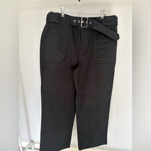 Women’s Loft Black wide leg pants with Belt